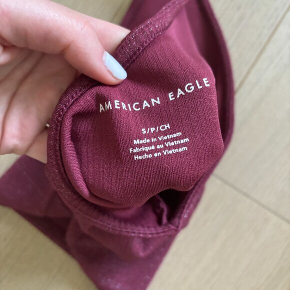 American Eagle One Shoulder Crop Top - Picture 3 of 3
